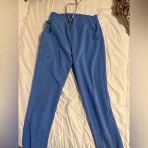 Figs Blue Jogger Sweatpants with Tapered Legs